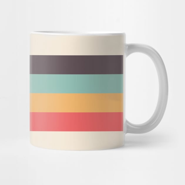 Retro Rainbow Stripe by lymancreativeco